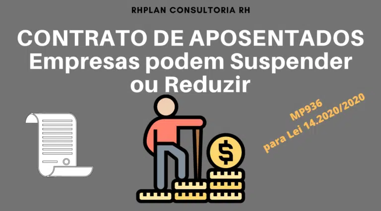 CONTRATO DE APOSENTADOS | Empresas podem Suspender ou Reduzir